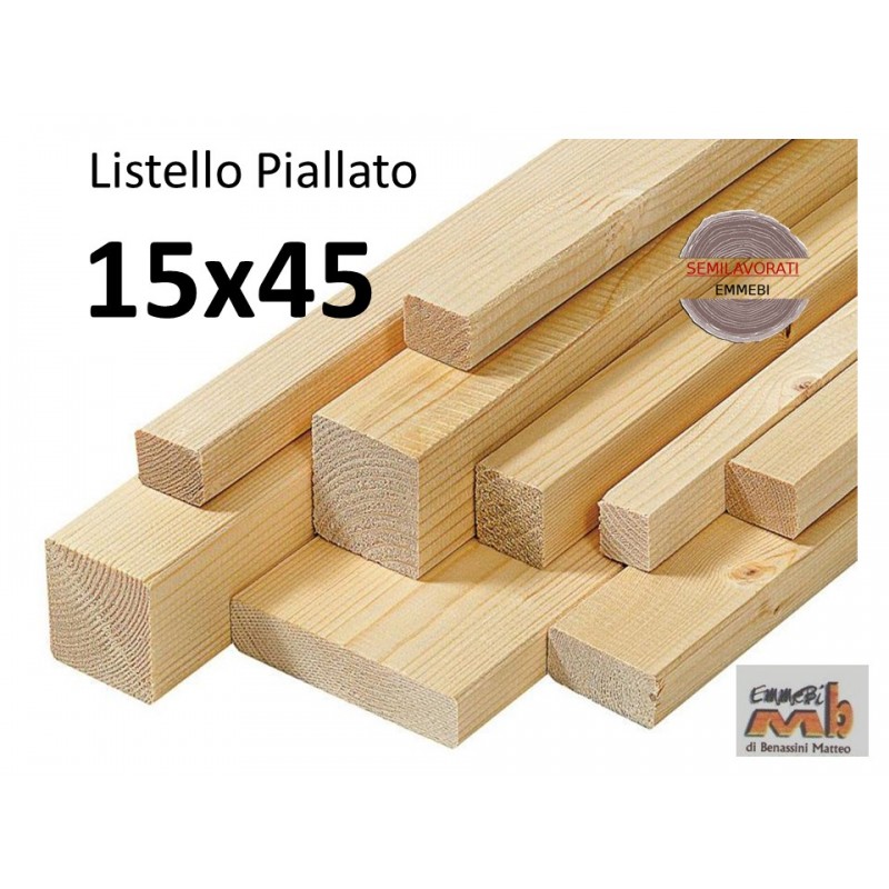 Listello Abete Piallato 15x45x300