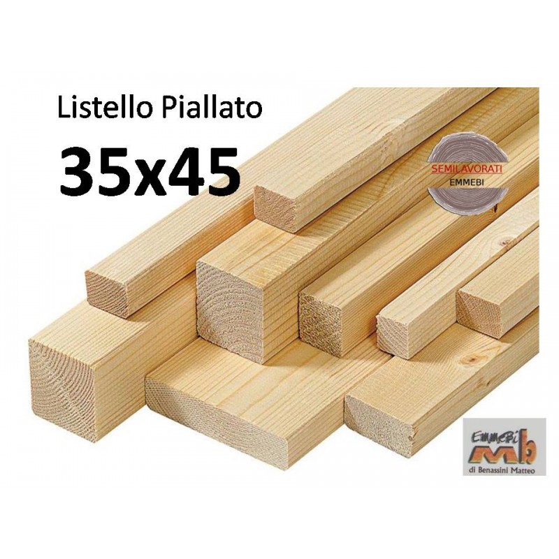 Listello Abete Piallato 35x45x300