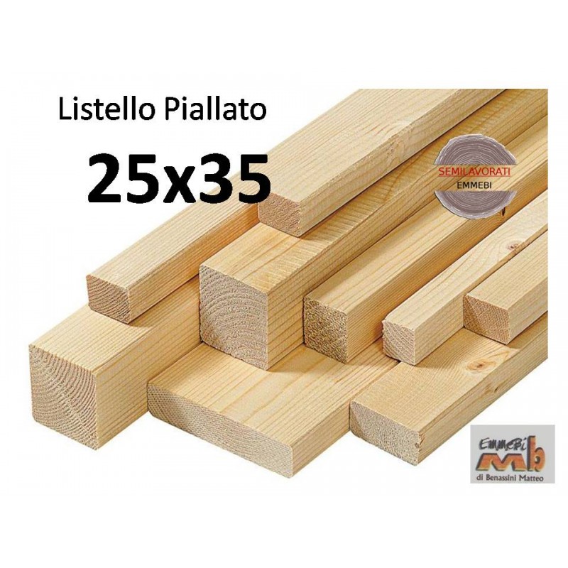 Listello Abete Piallato 25x35x300