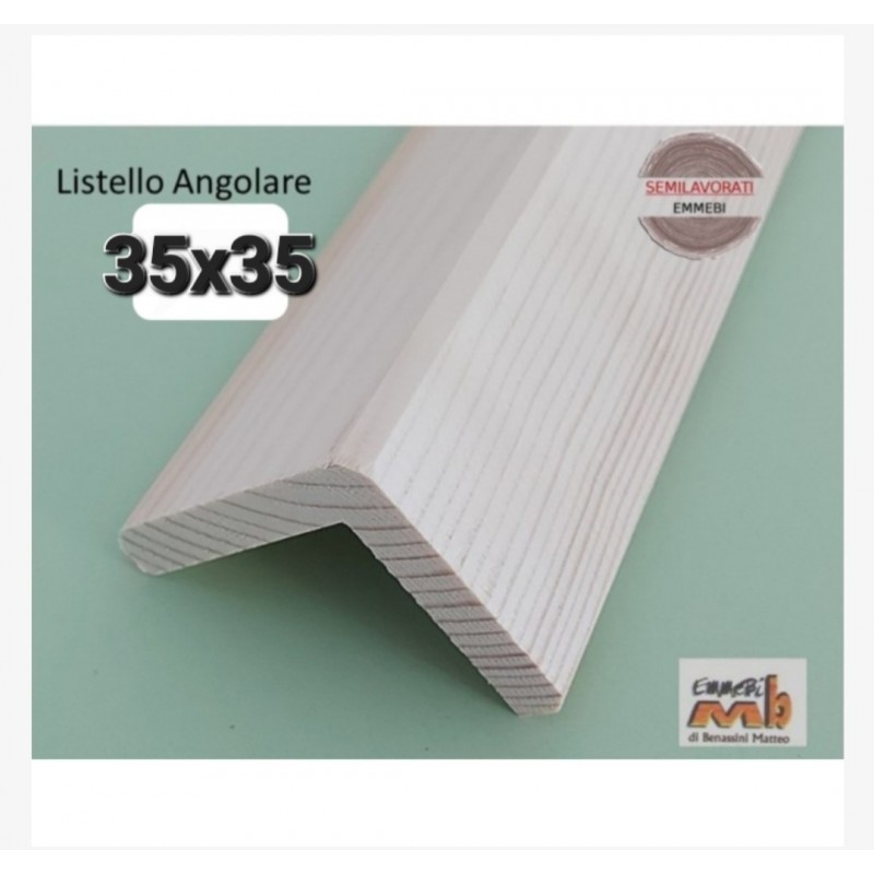 Listello Angolare Abete Piallato 35x35x240