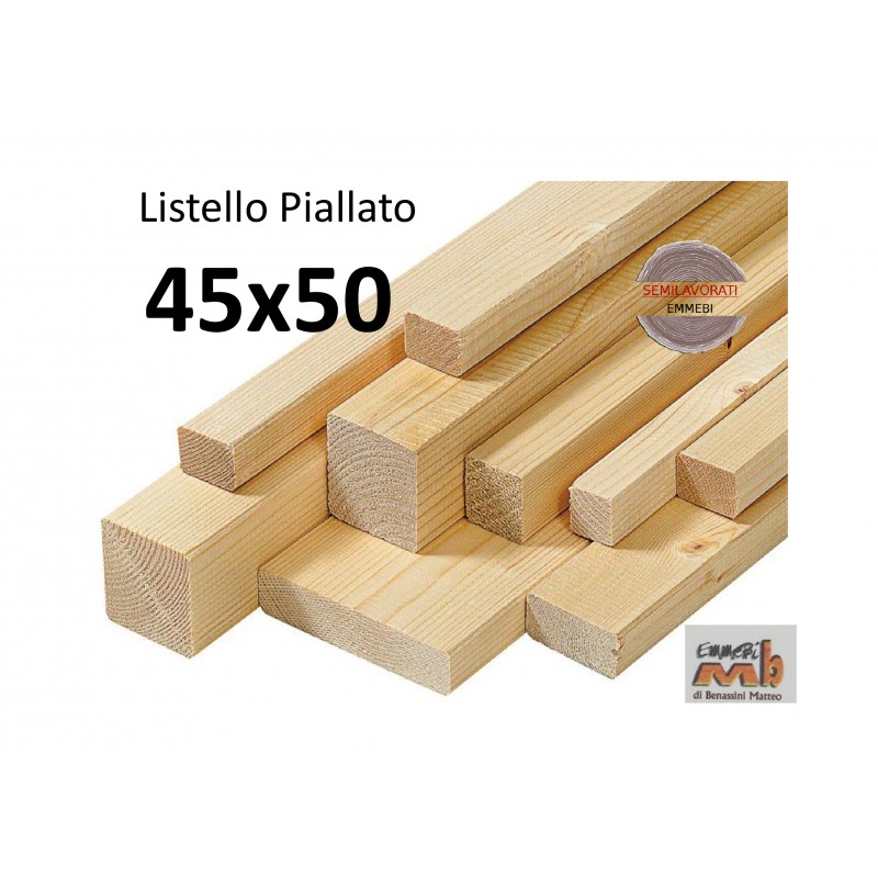 Listello Abete Piallato 45x50x200