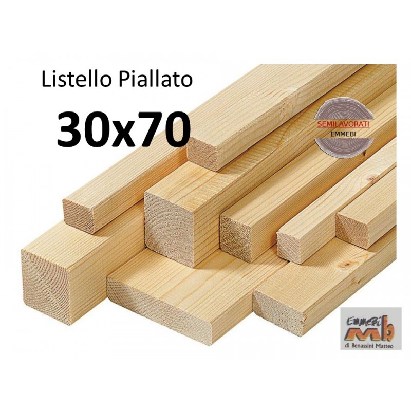 Listello Abete Piallato 30x70x300