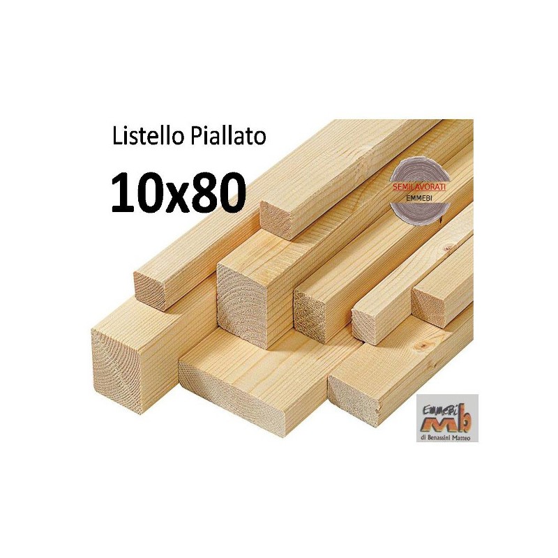 Listello Abete Piallato 10x80x240