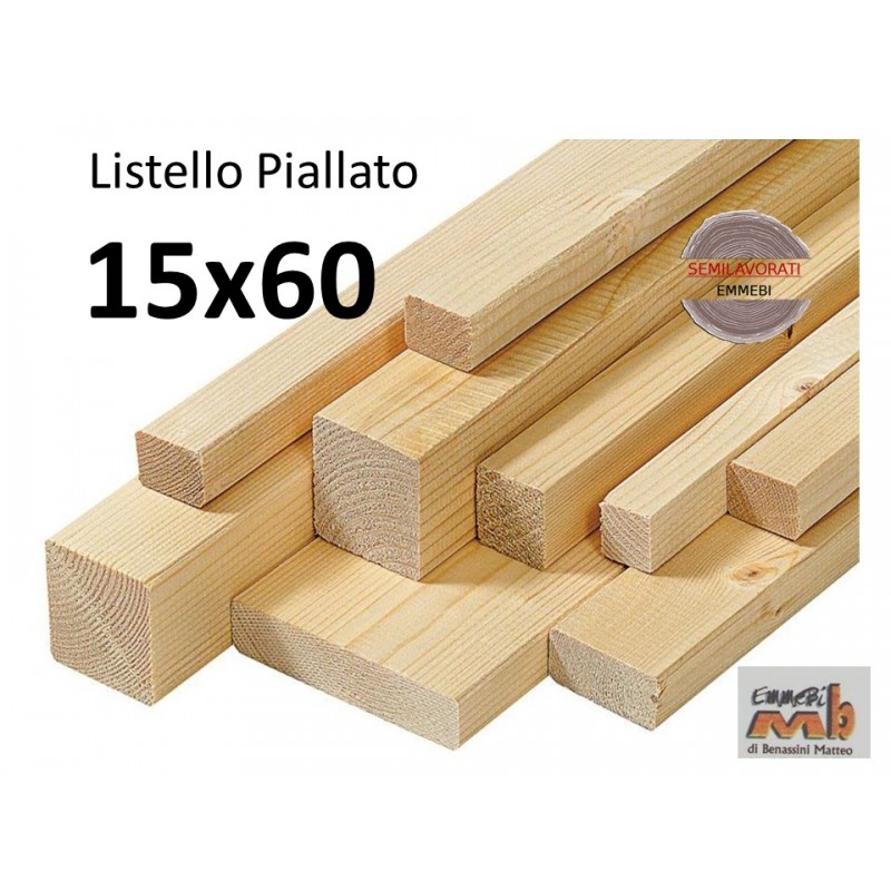 Listello Abete Piallato 15x60x300