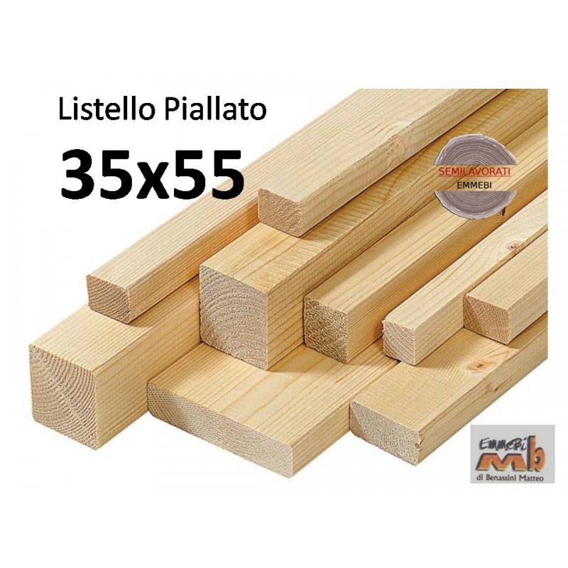 Listello Abete Piallato 35x55x200