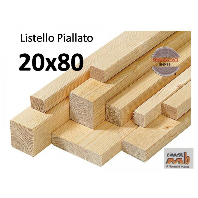 Listello Abete Piallato 20x80x200