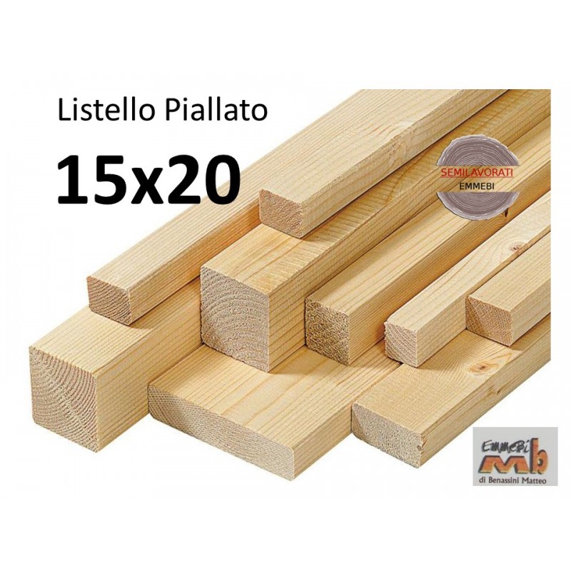 Listello Abete Piallato 15x20x300