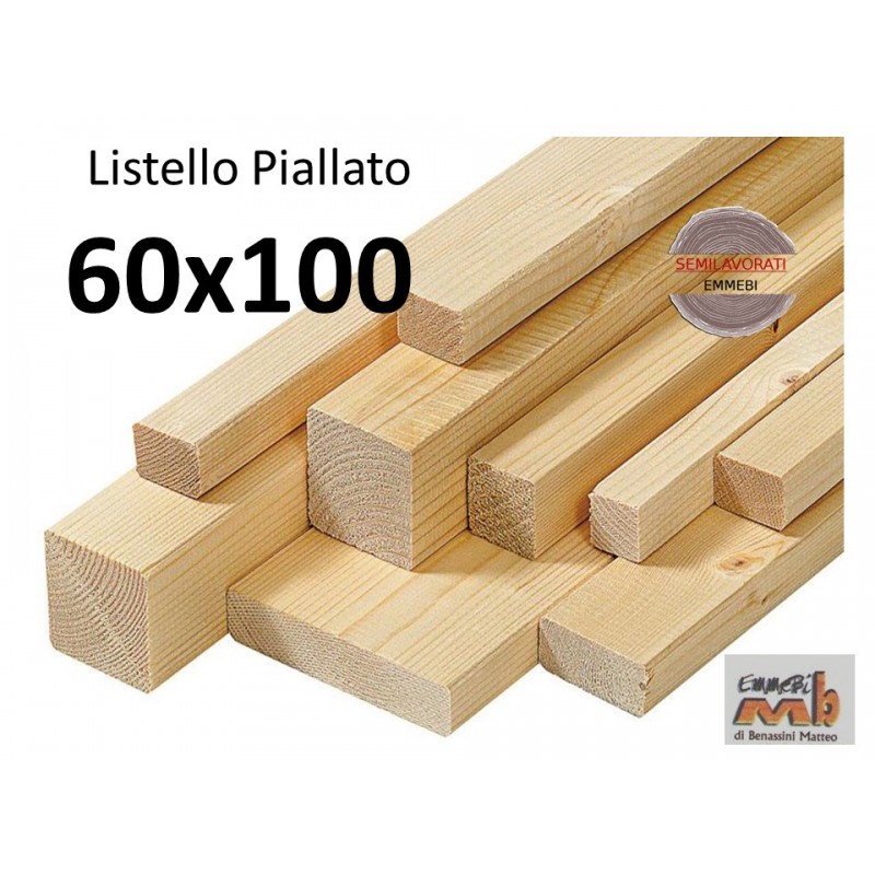 Listello Abete Piallato 60x100x240